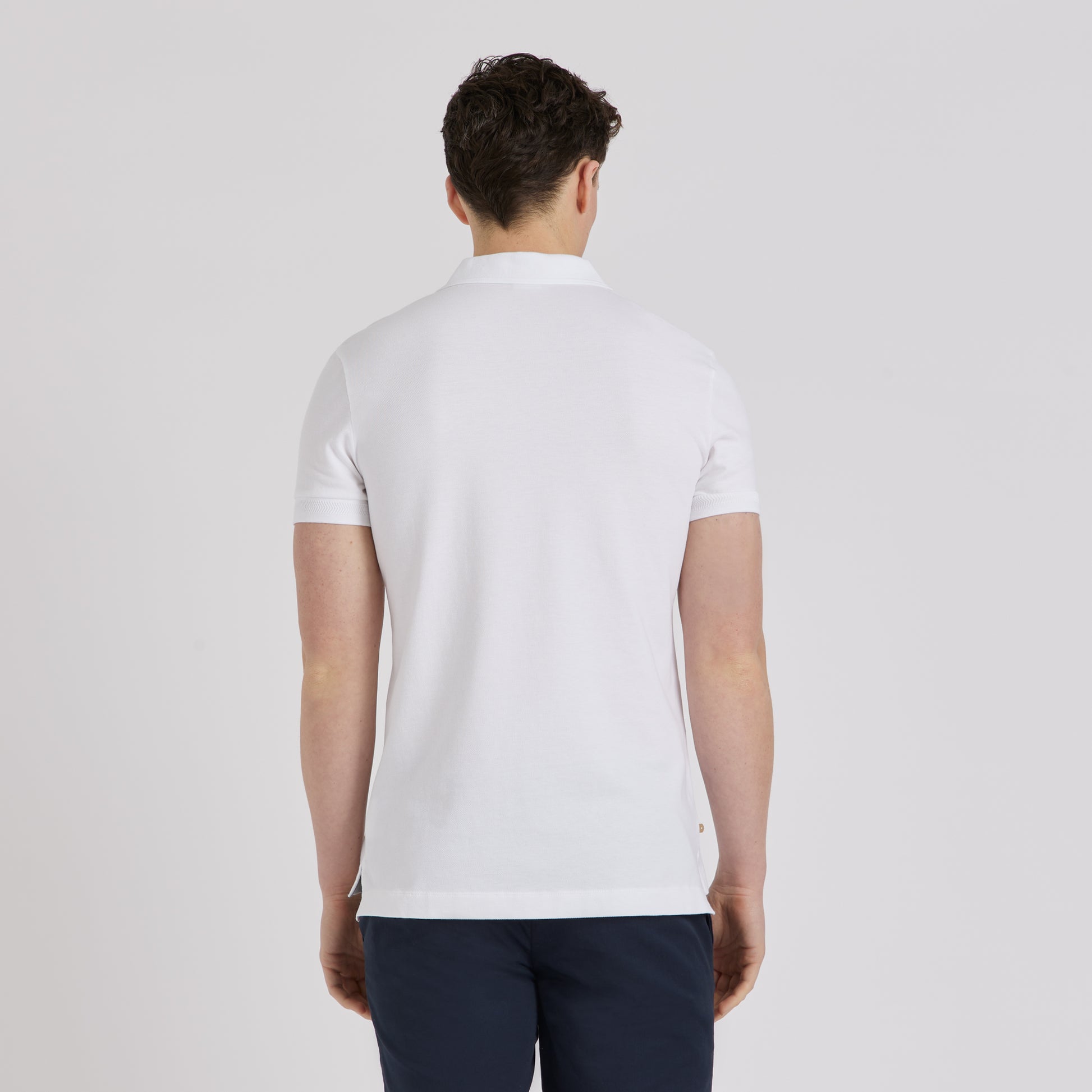 Men's Piqué Polo Shirt White