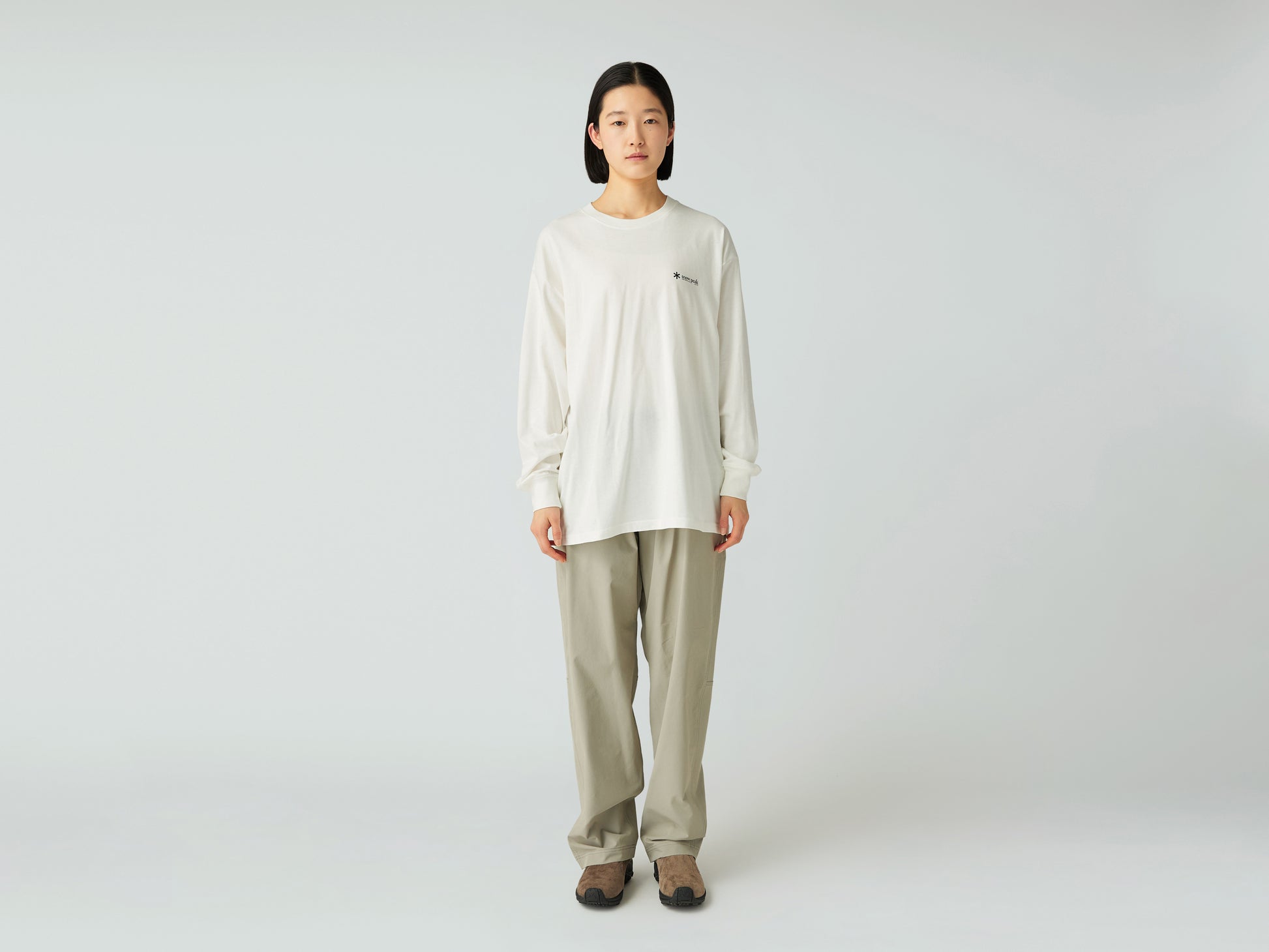 Water Repellent Stretch Trekking Pants Light Grey