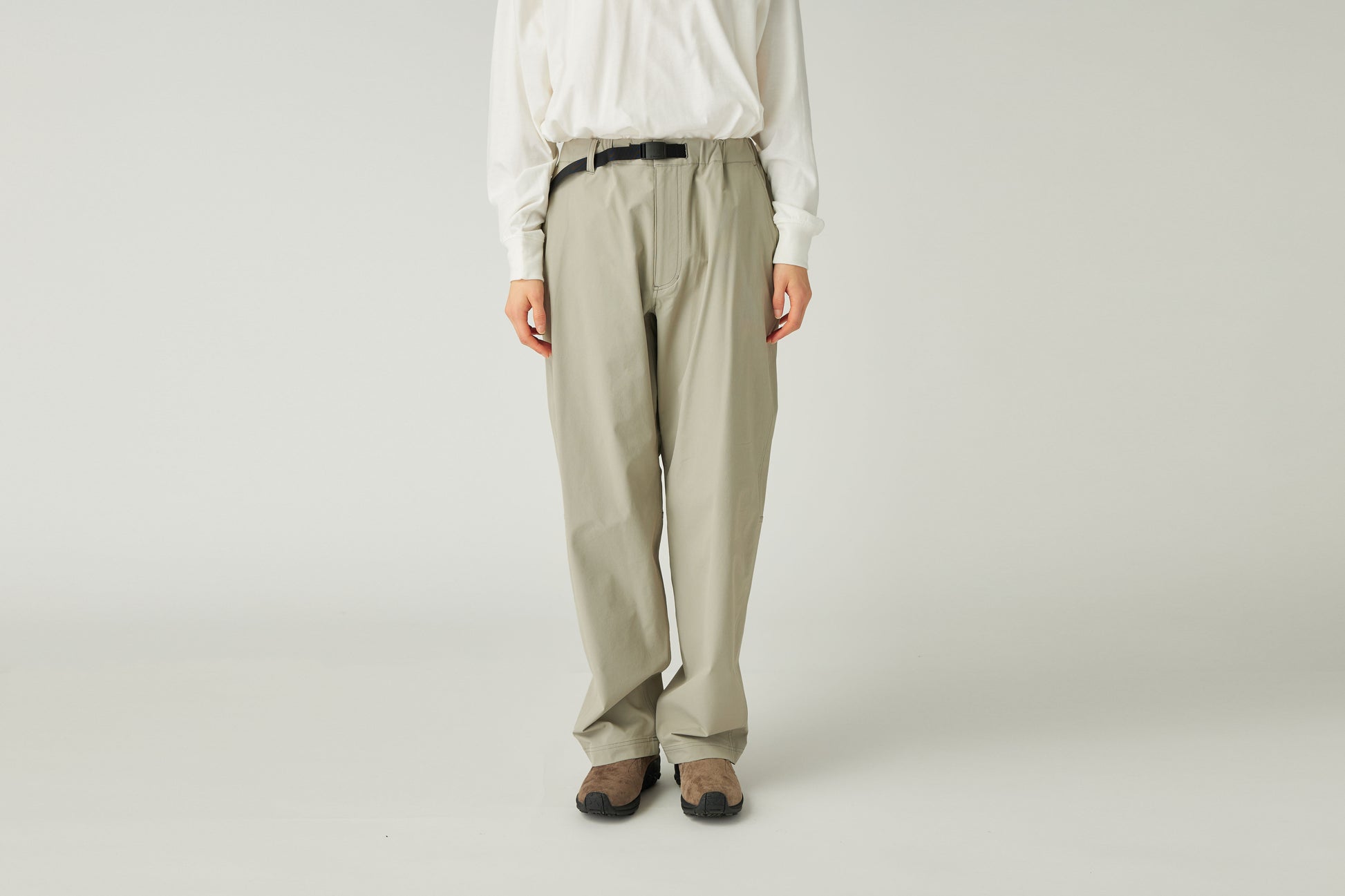 Water Repellent Stretch Trekking Pants Light Grey