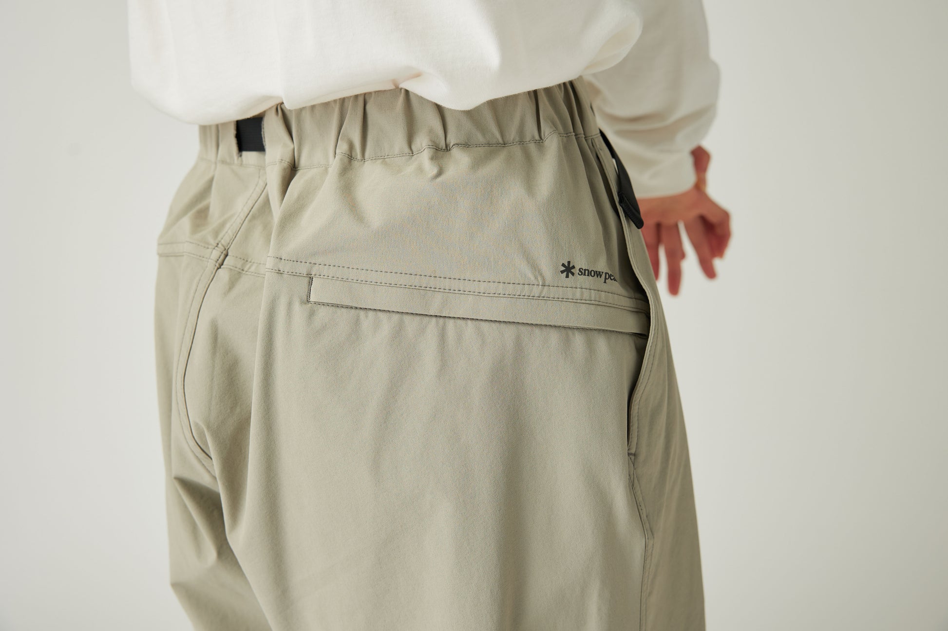 Water Repellent Stretch Trekking Pants Light Grey