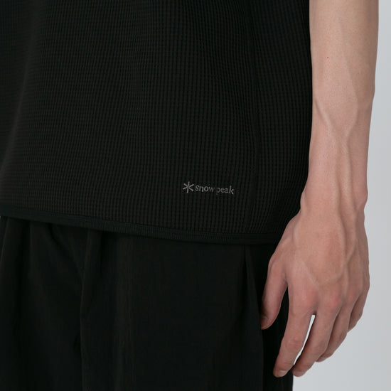 Dry Waffle T-Shirt Black