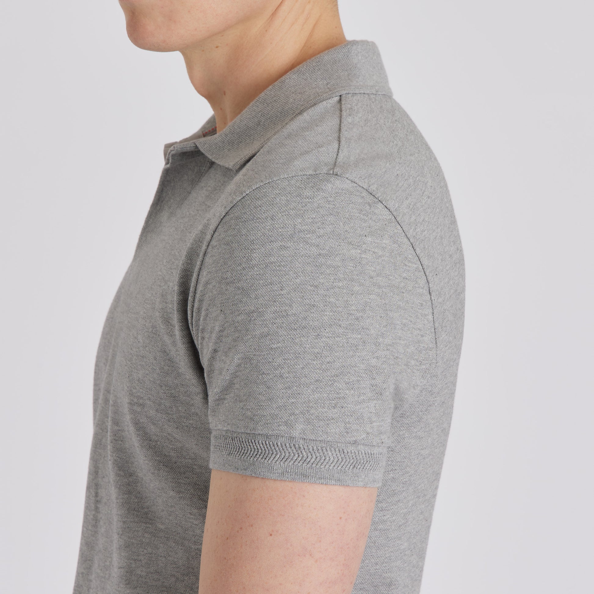 Men's Piqué Polo Shirt Grey