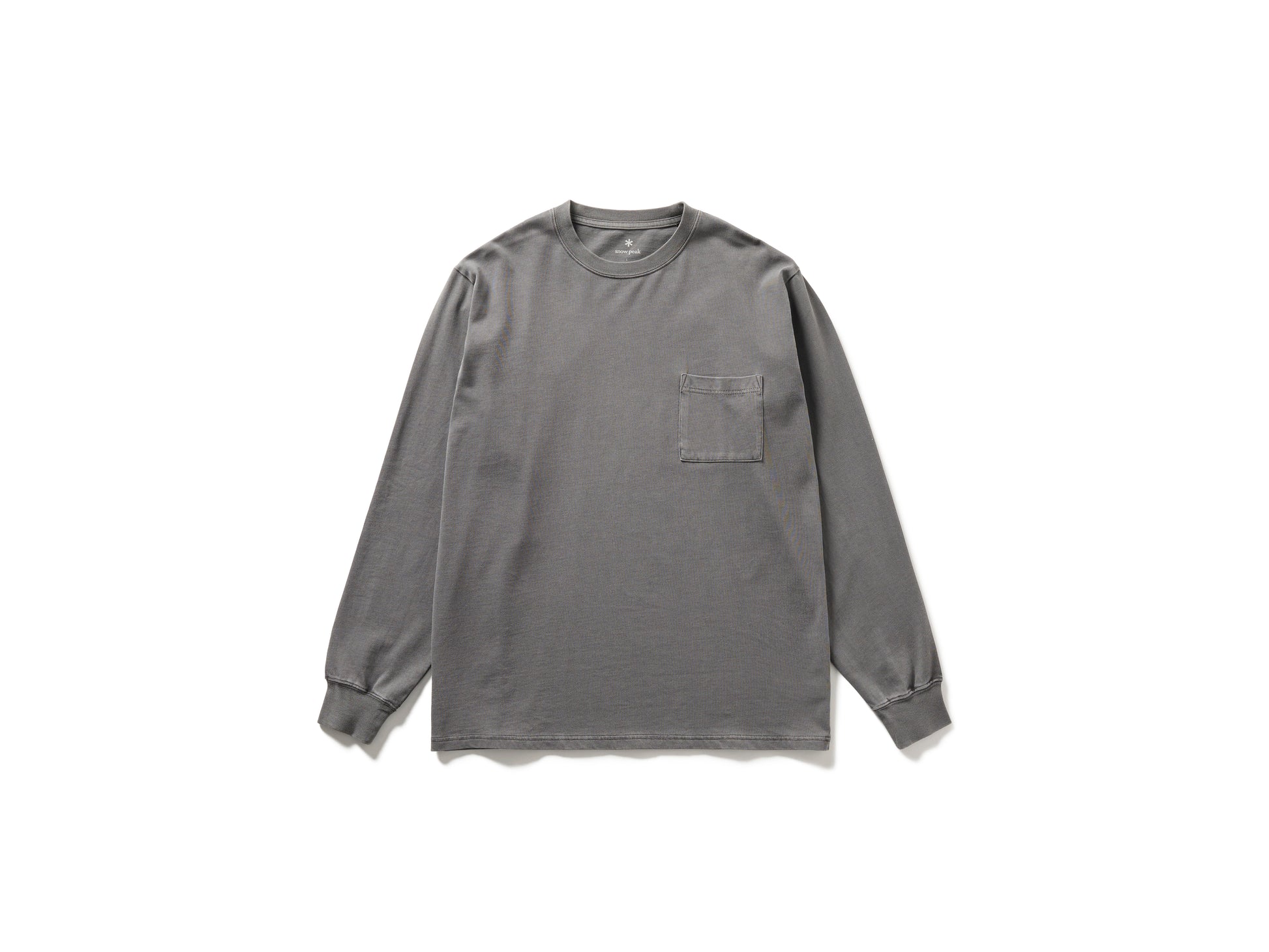 Garment Dyed Long Sleeve T-Shirt Charcoal