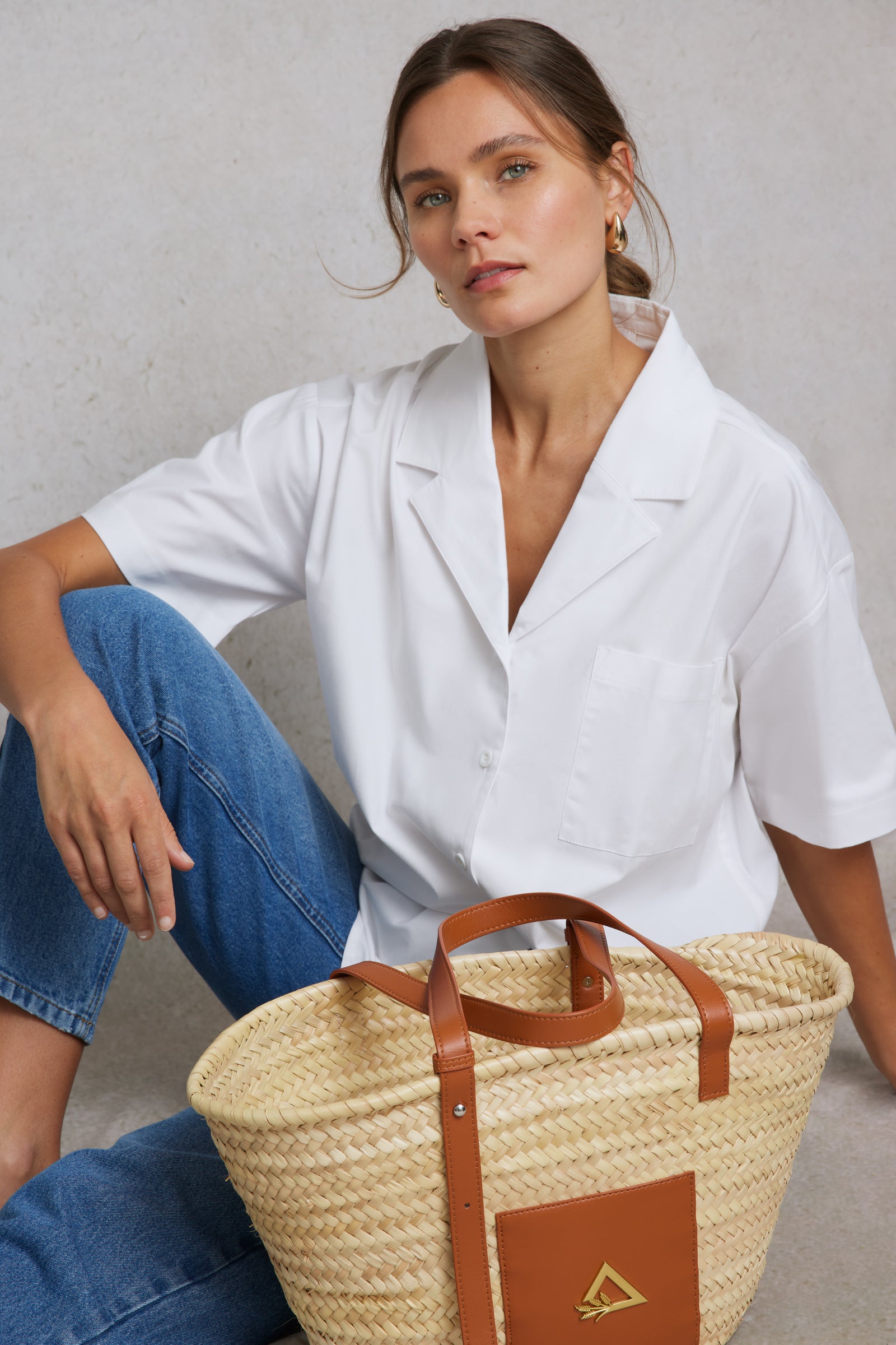Revere Box Collar Shirt 01 White