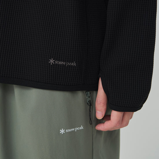 Dry Waffle Hoodie Black