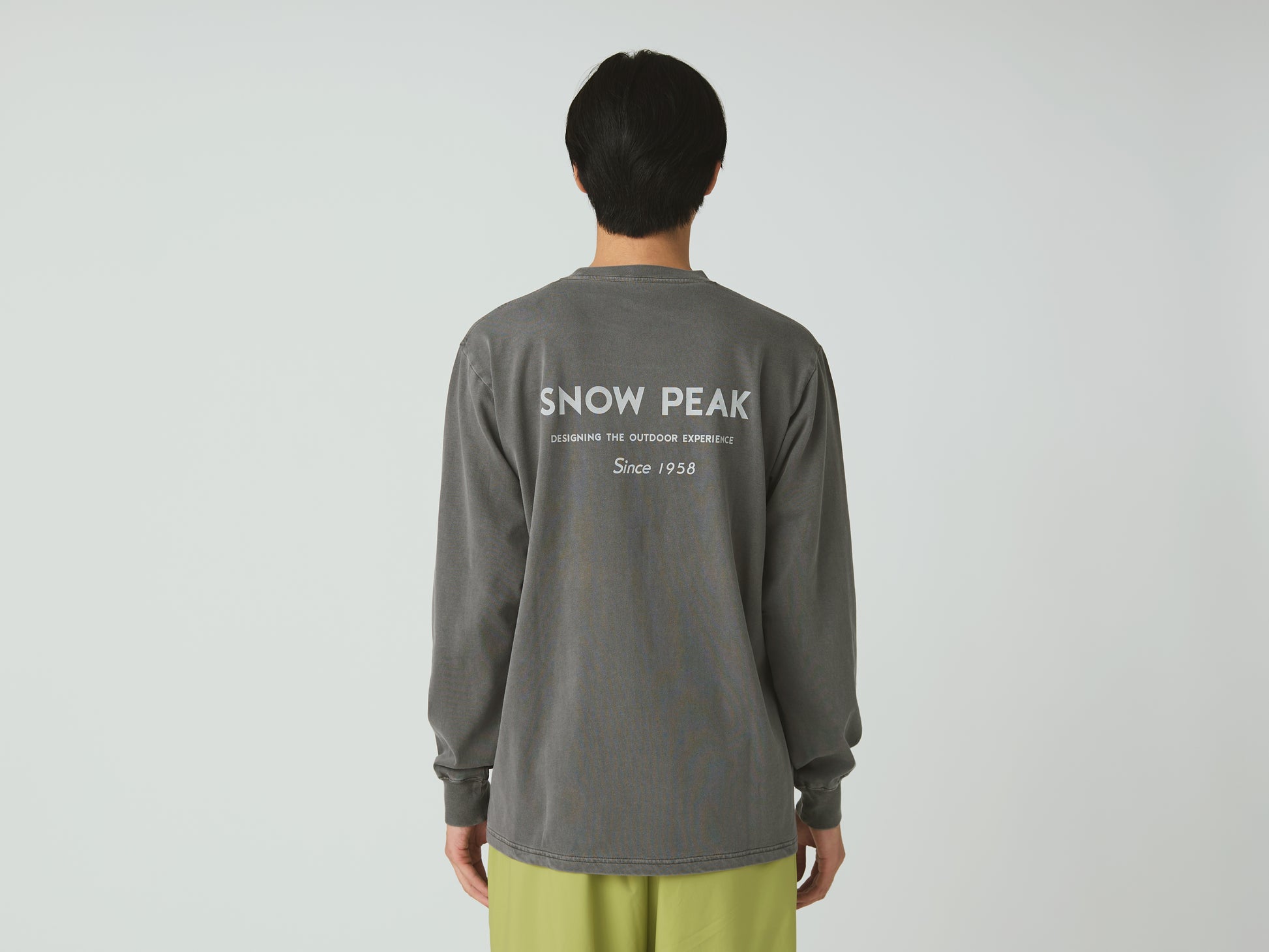 Garment Dyed Long Sleeve T-Shirt Charcoal