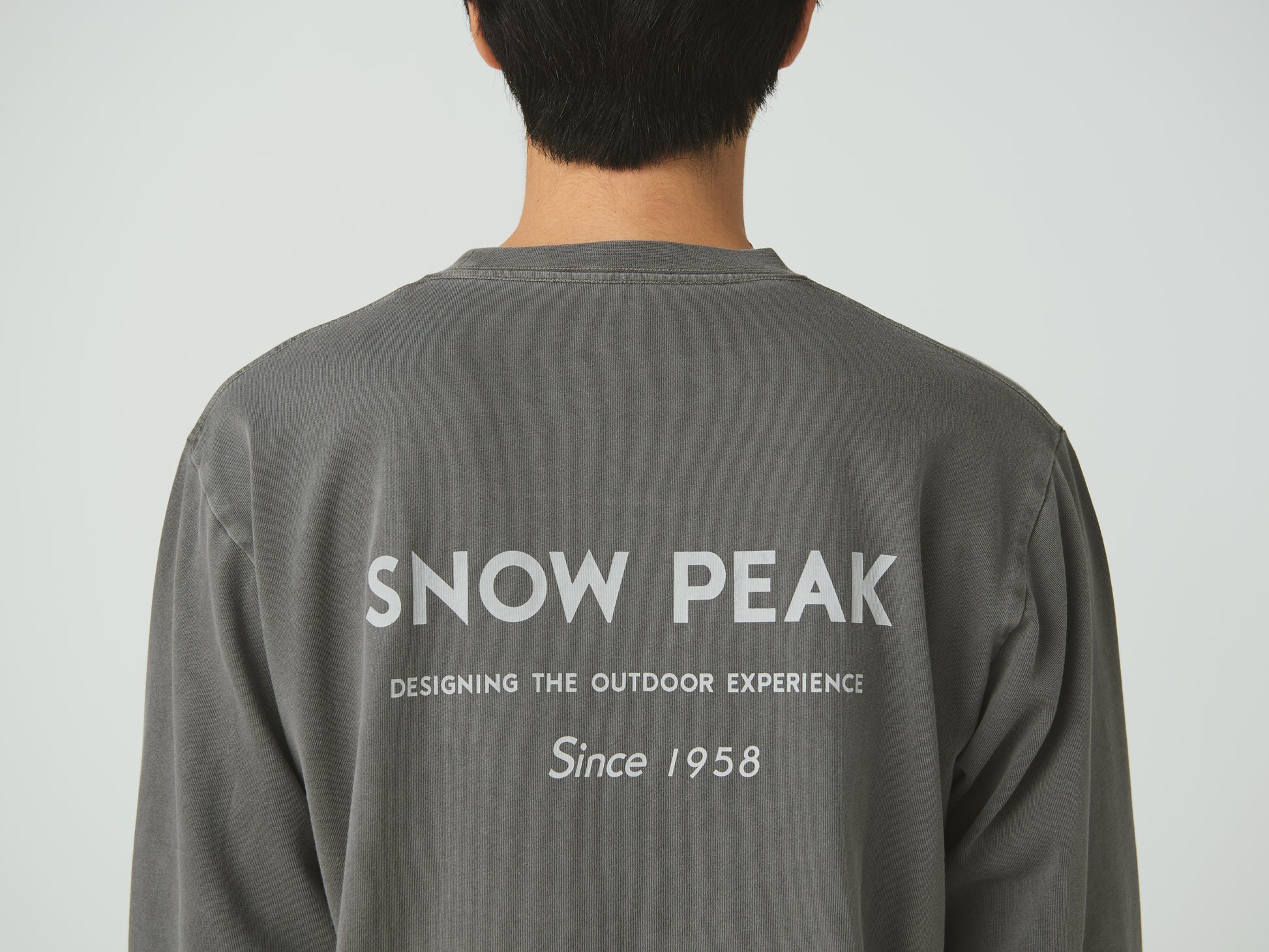 Garment Dyed Long Sleeve T-Shirt Charcoal