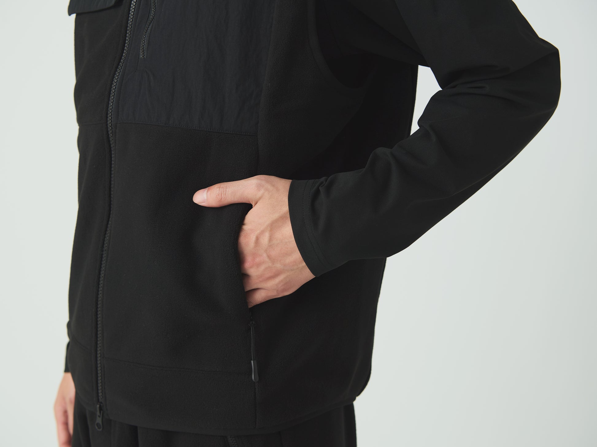 Fleece Vest Black