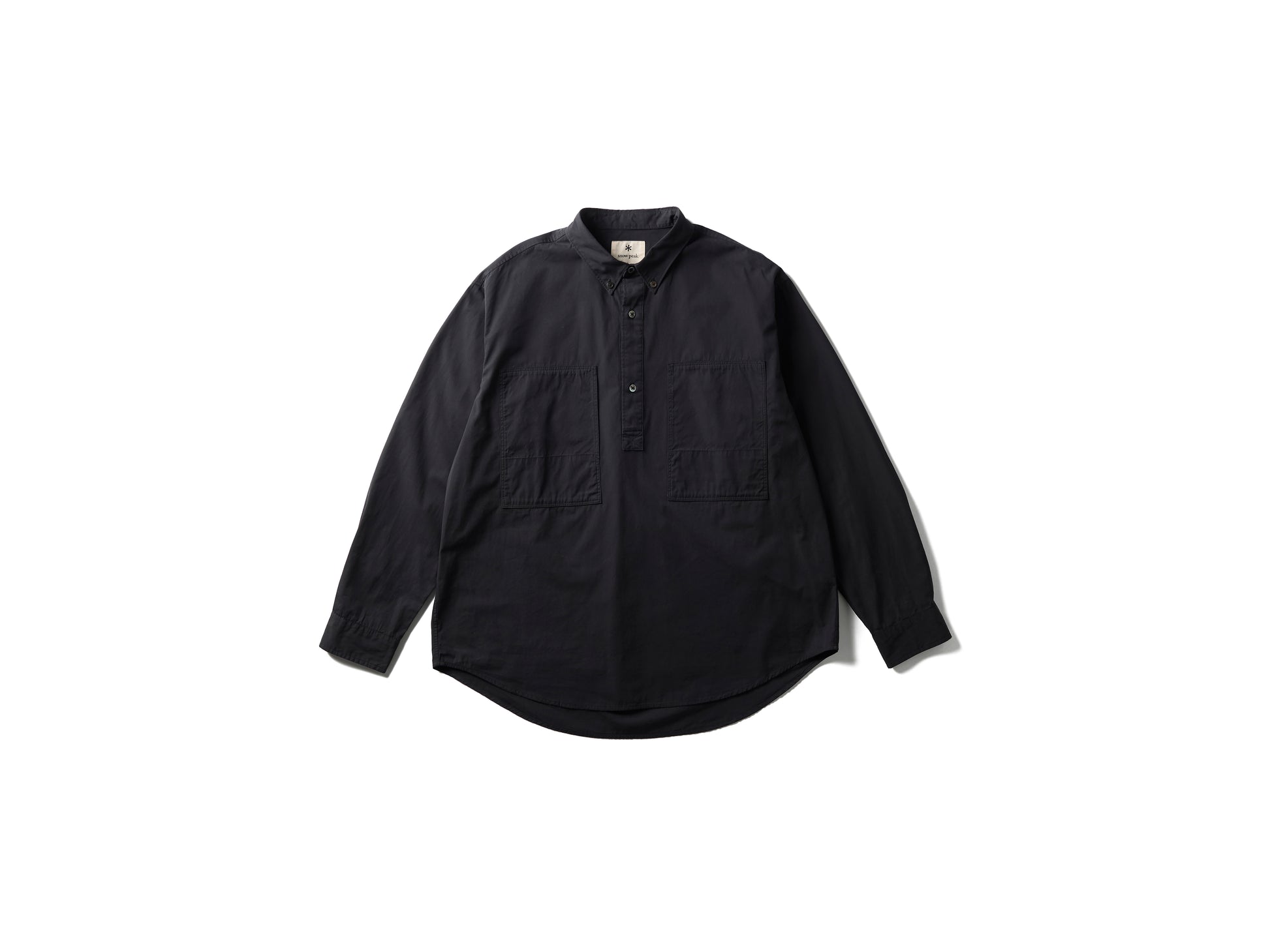 Organic Cotton Pullover Shirt Black