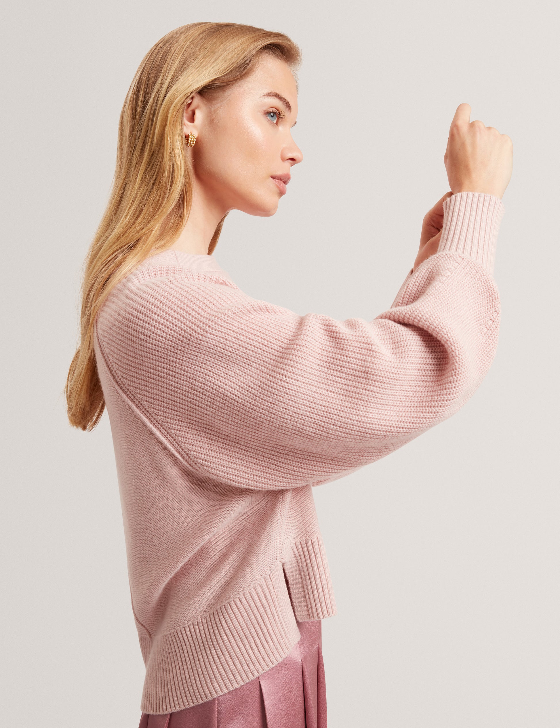 Vicckii Crew Neck Knitted Jumper