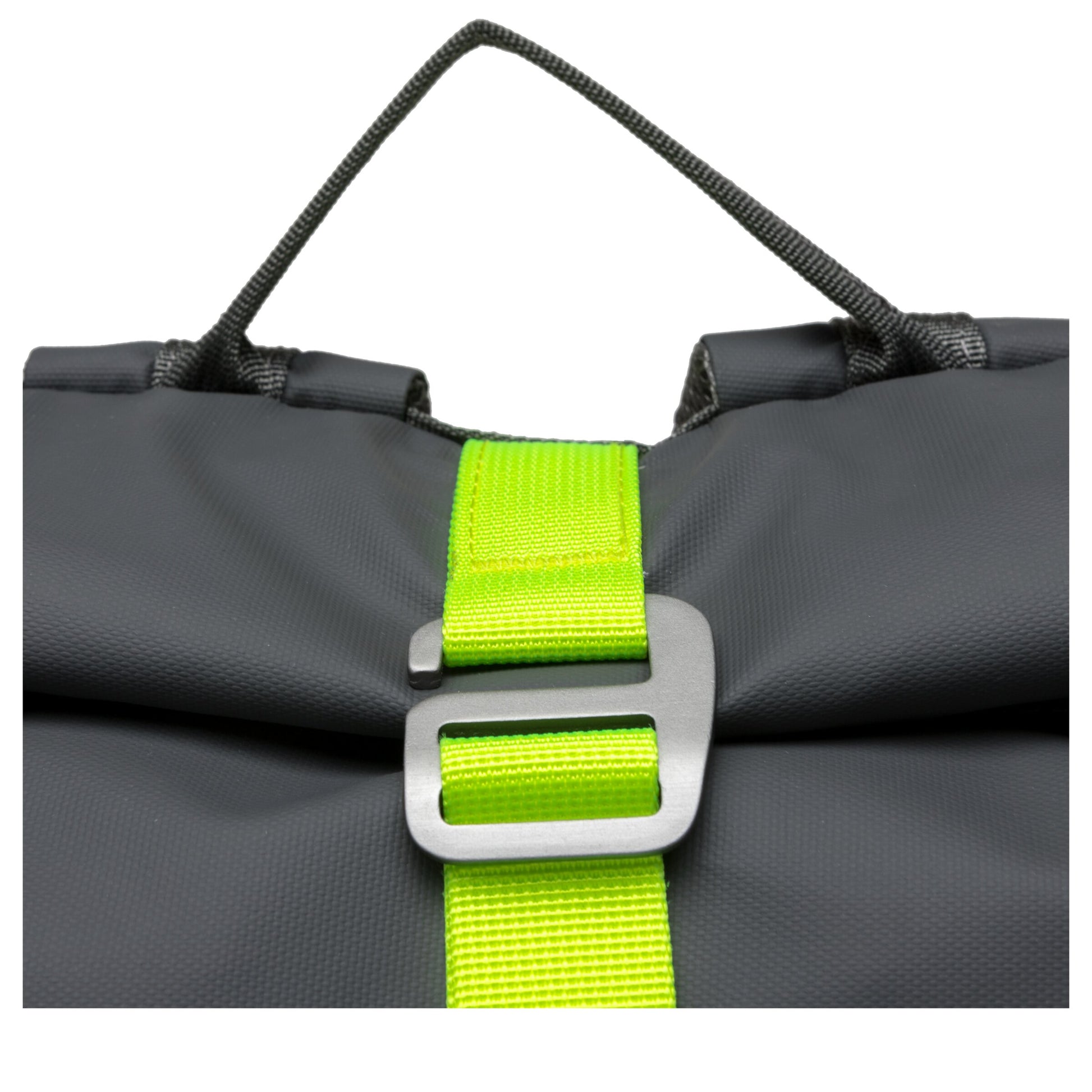 Dayle Roll Top Backpack Grey Neon