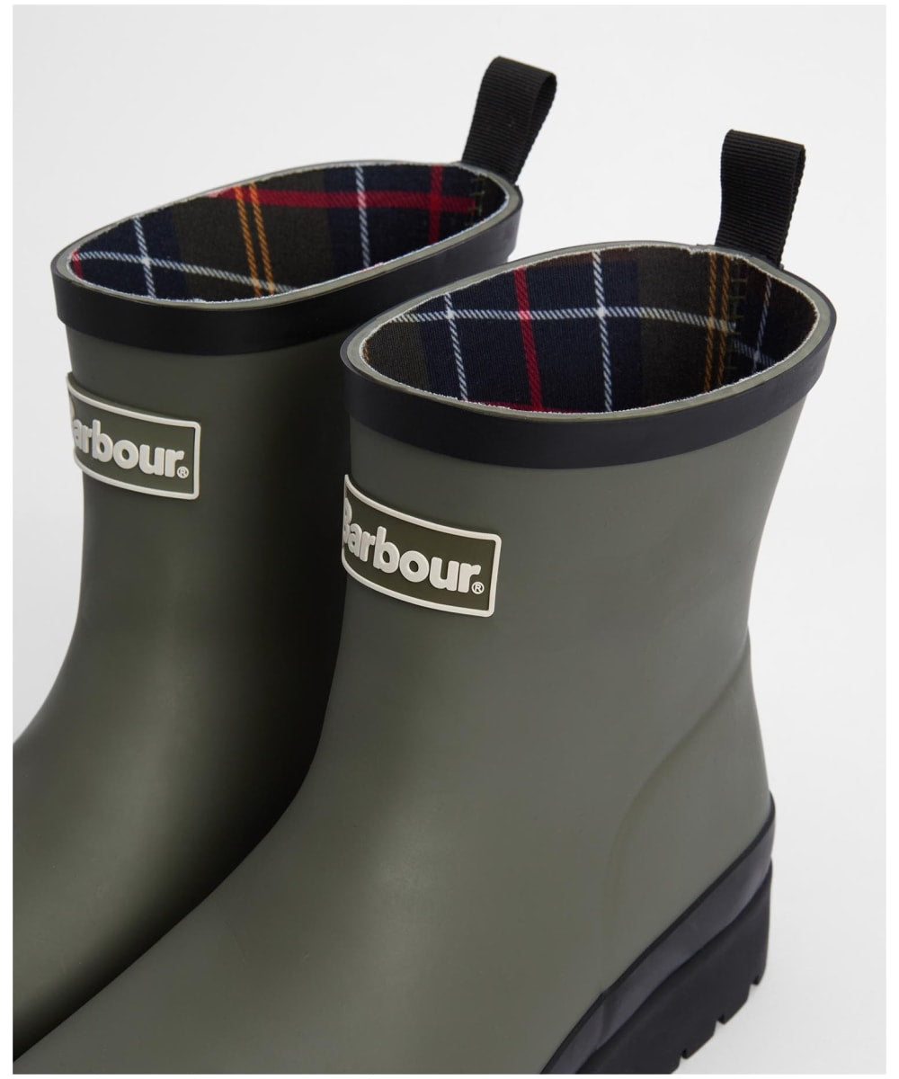 Portree Wedge Welly - Olive/Black
