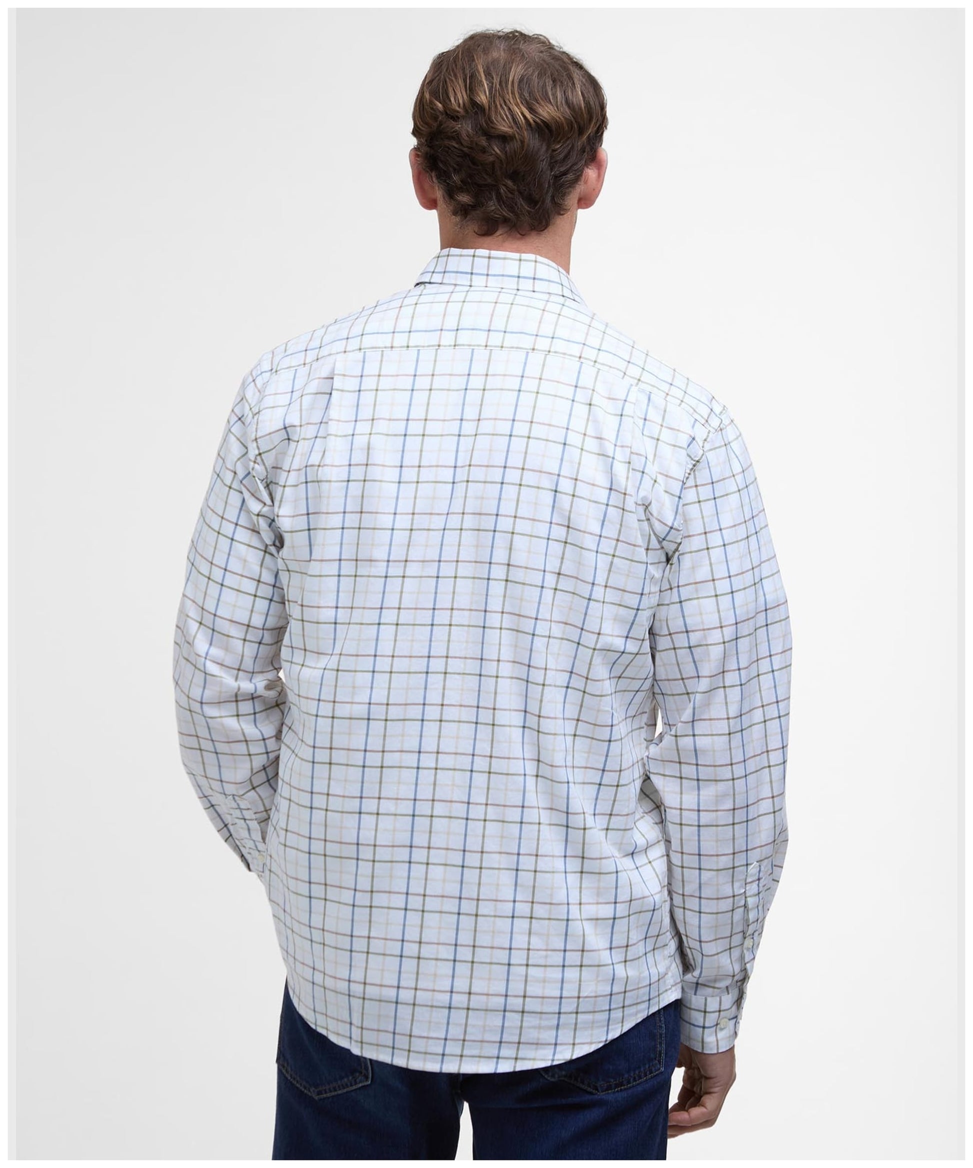 Caswell Tattersall Regular Fit Shirt Green