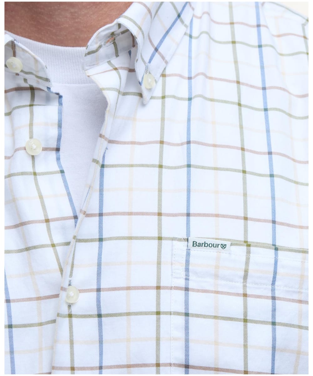 Caswell Tattersall Regular Fit Shirt Green