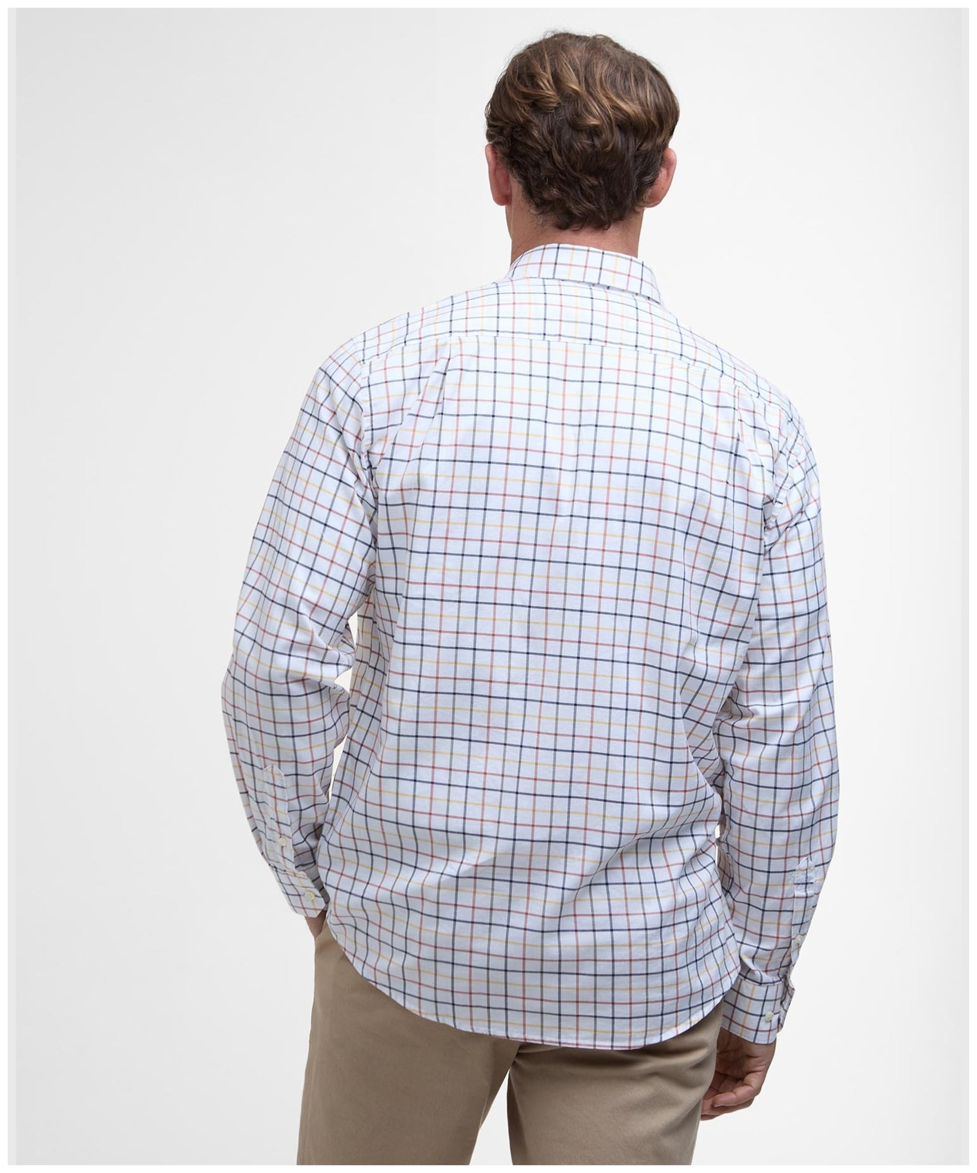 Caswell Tattersall Regular Fit Shirt Navy