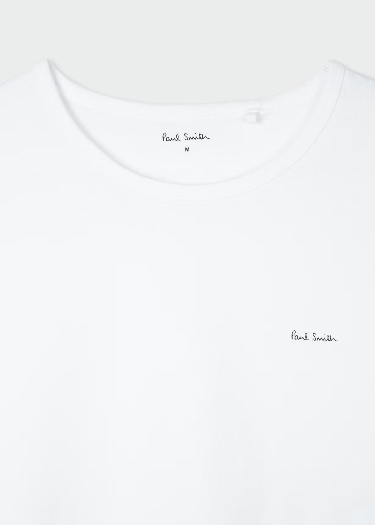 White Logo Organic Cotton Logo Lounge T-Shirts Three Pack