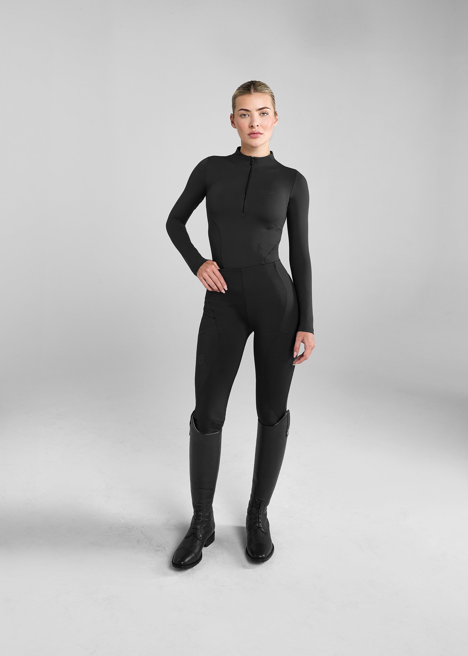 Leggings with Full Seat Black
