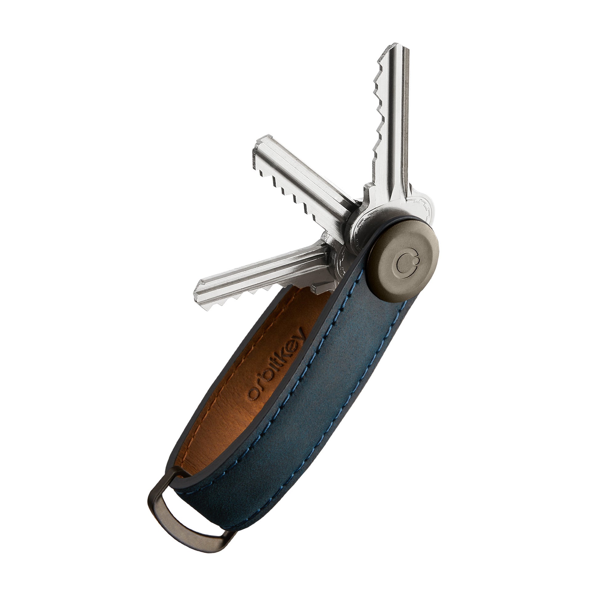 Key Organiser Crazy Horse Leather Marine Blue