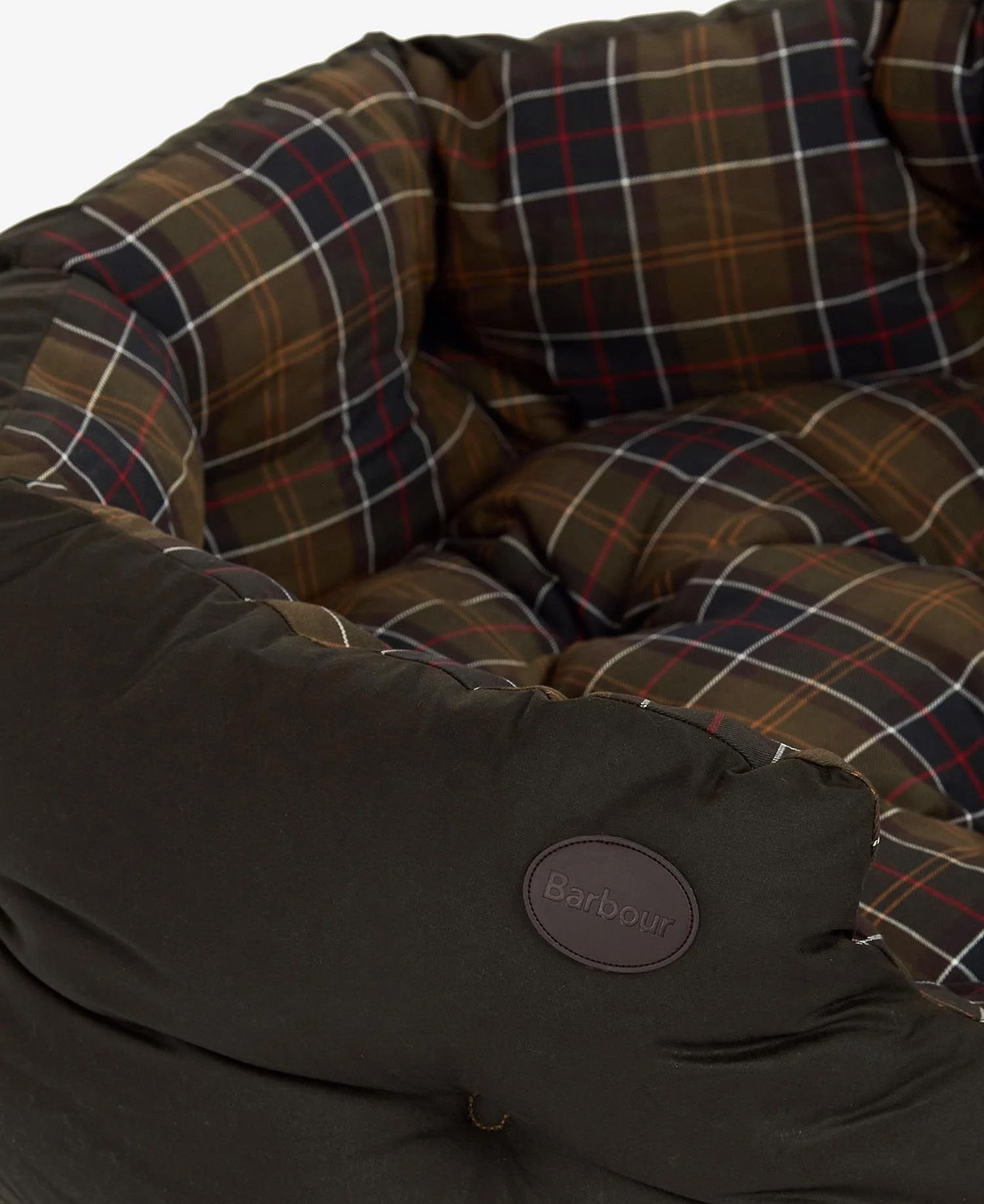 Wax Cotton Dog Bed Olive