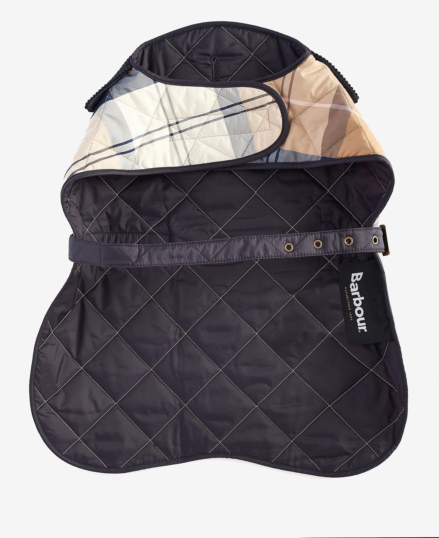 Tartan Dog Coat Primrose Hessian