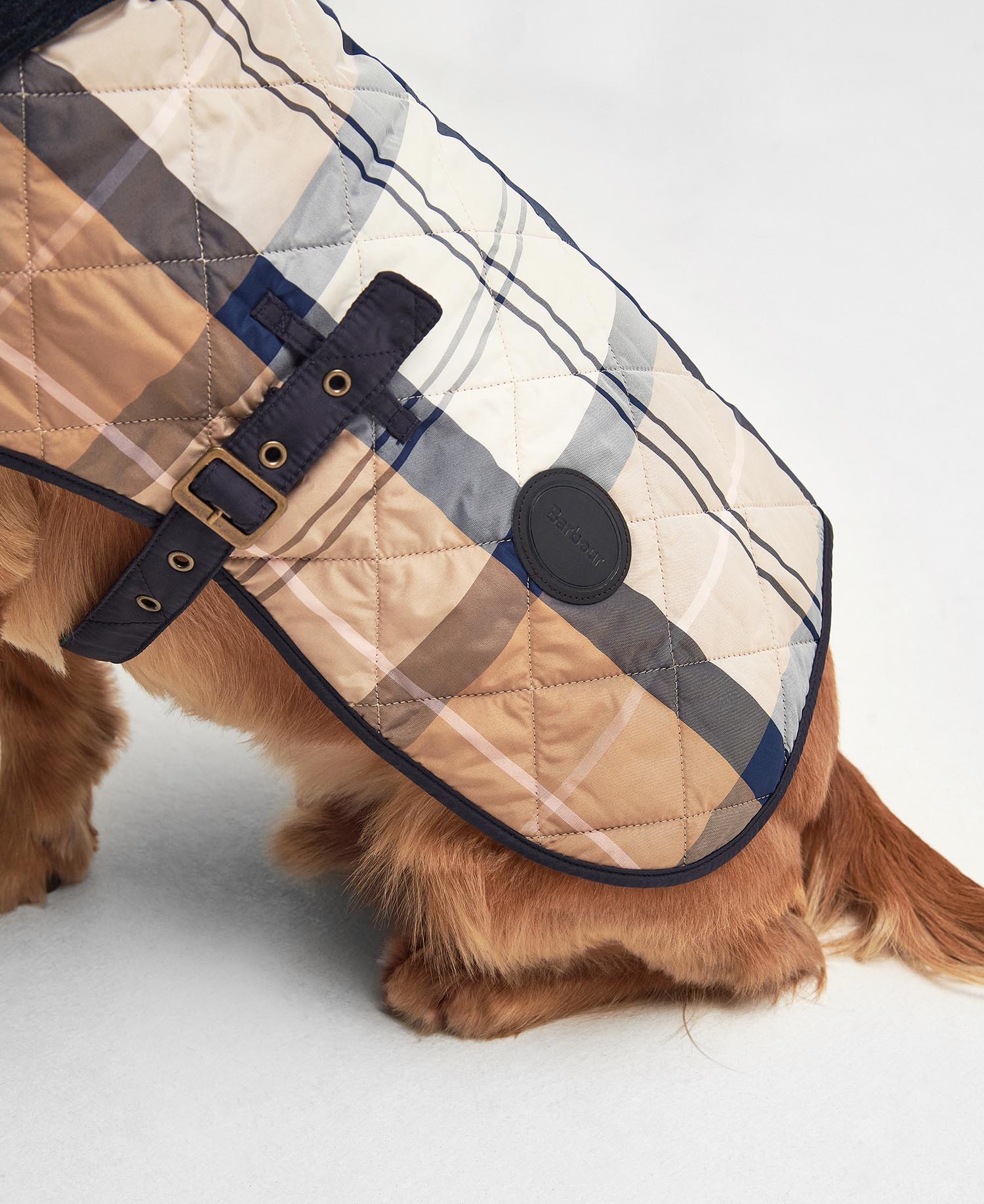 Tartan Dog Coat Primrose Hessian