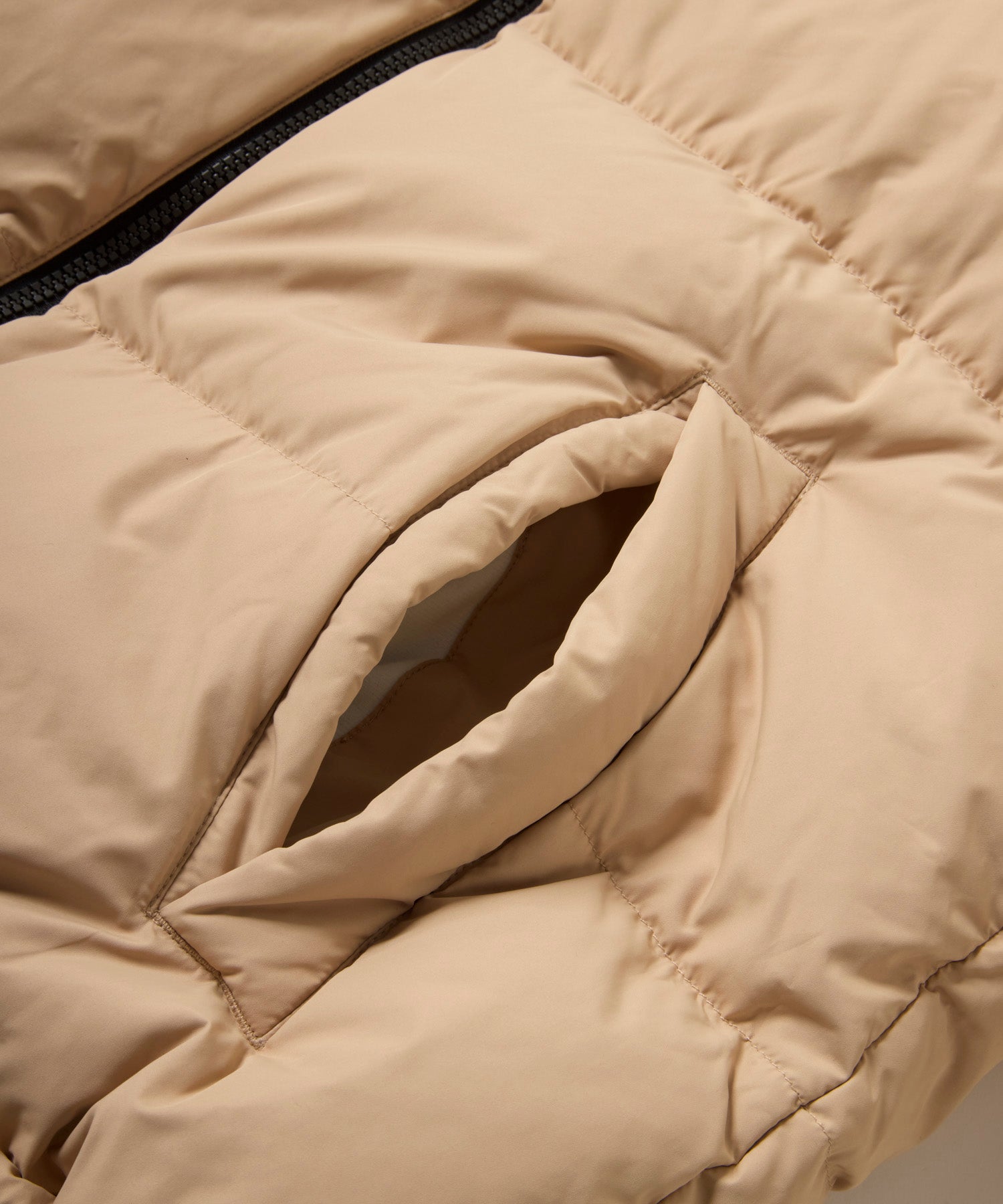 Bubble Down Jacket Light Beige
