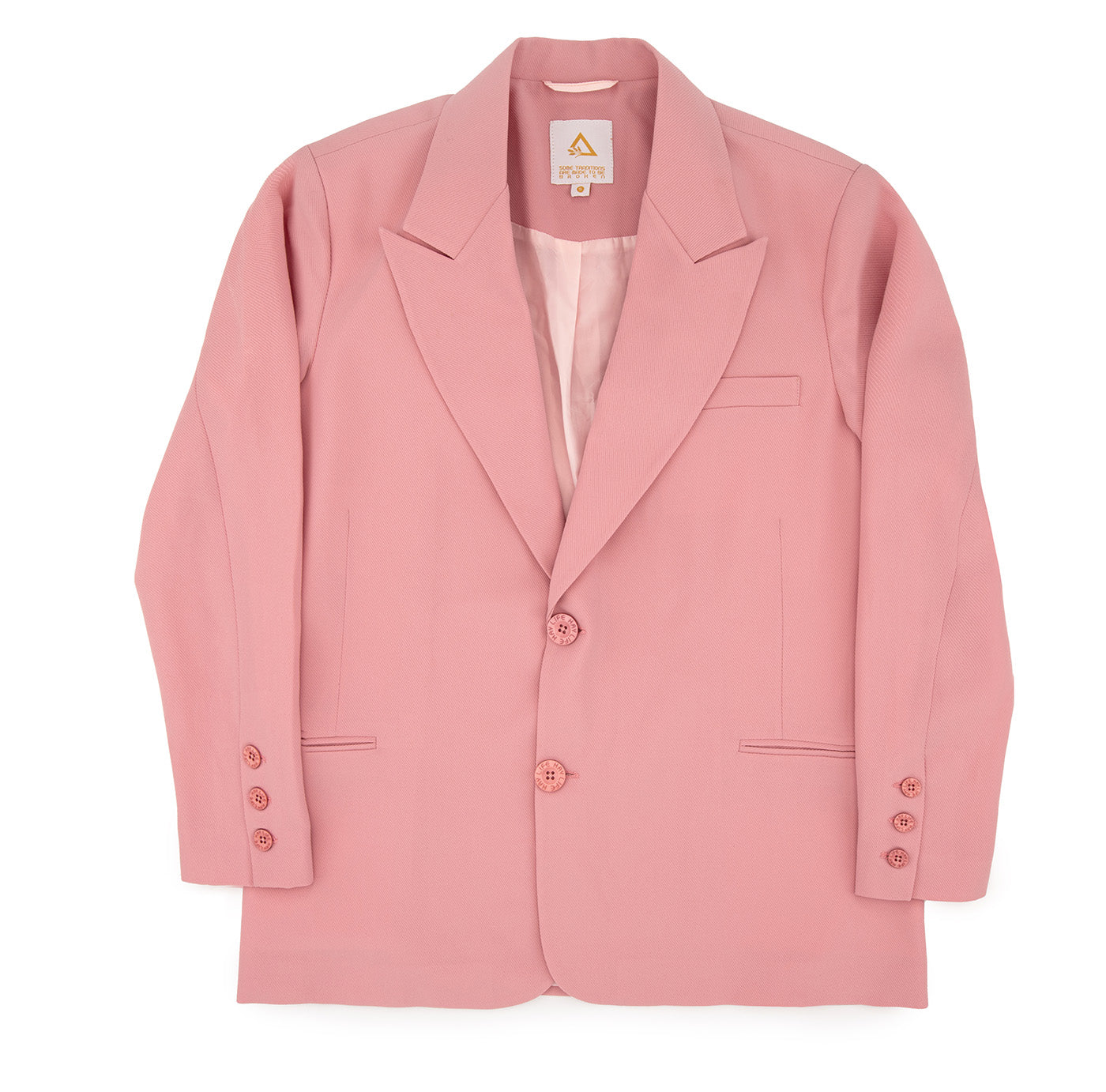 Pink tailored jacket womens hotsell