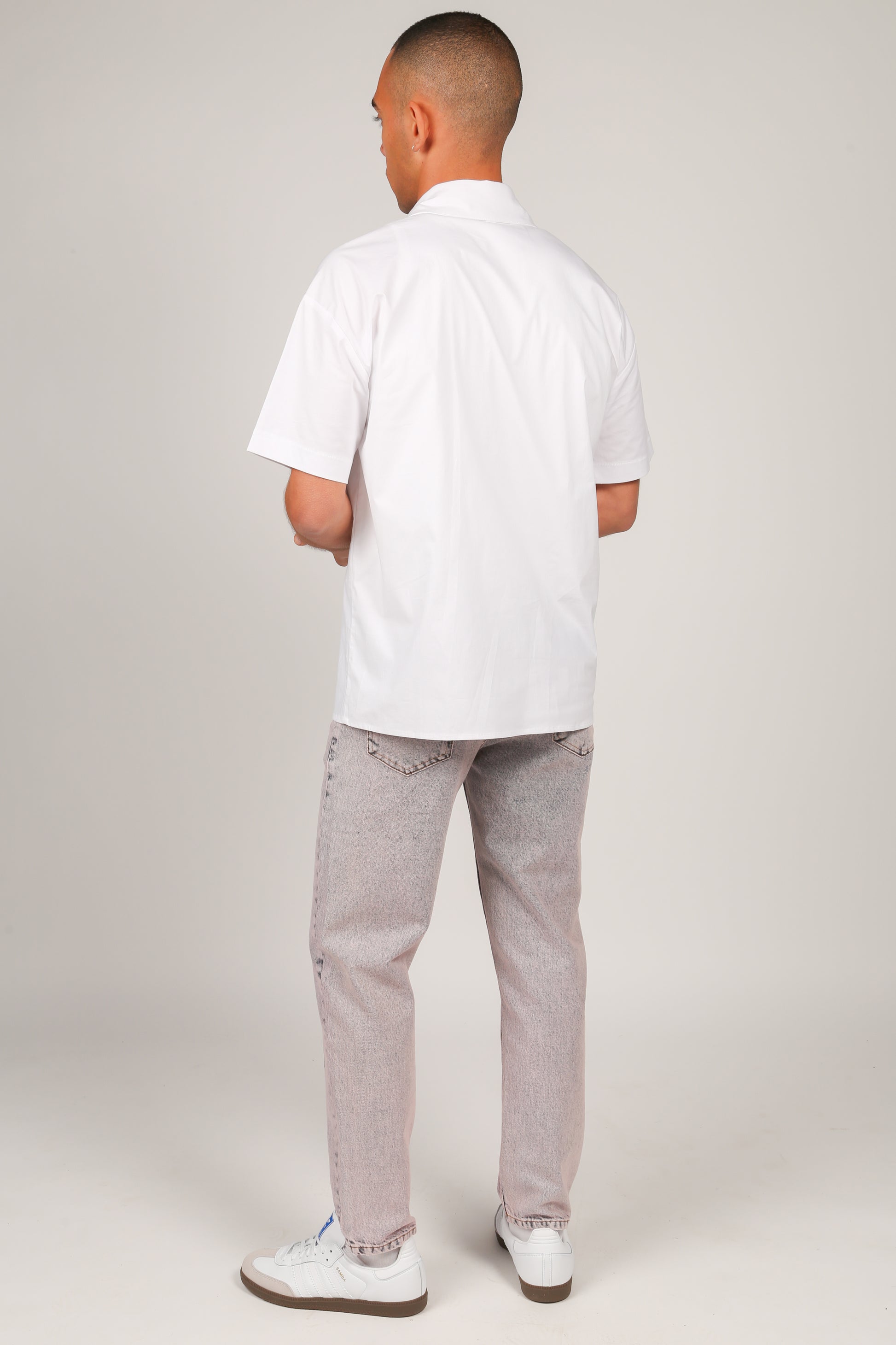 Revere Box Collar Shirt 01 White