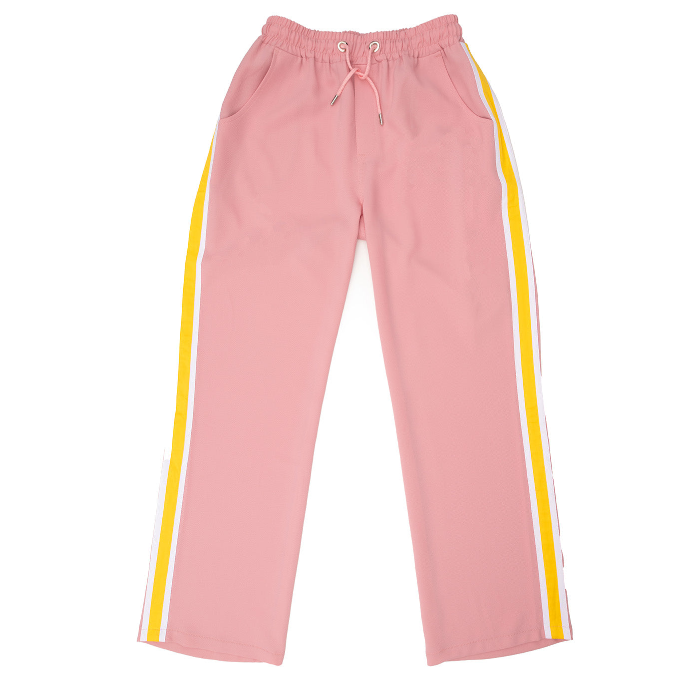 Pink side stripe trousers online