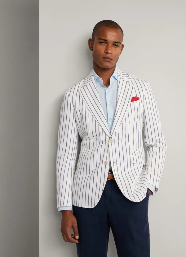 Summer Stripe Jacket Optic White