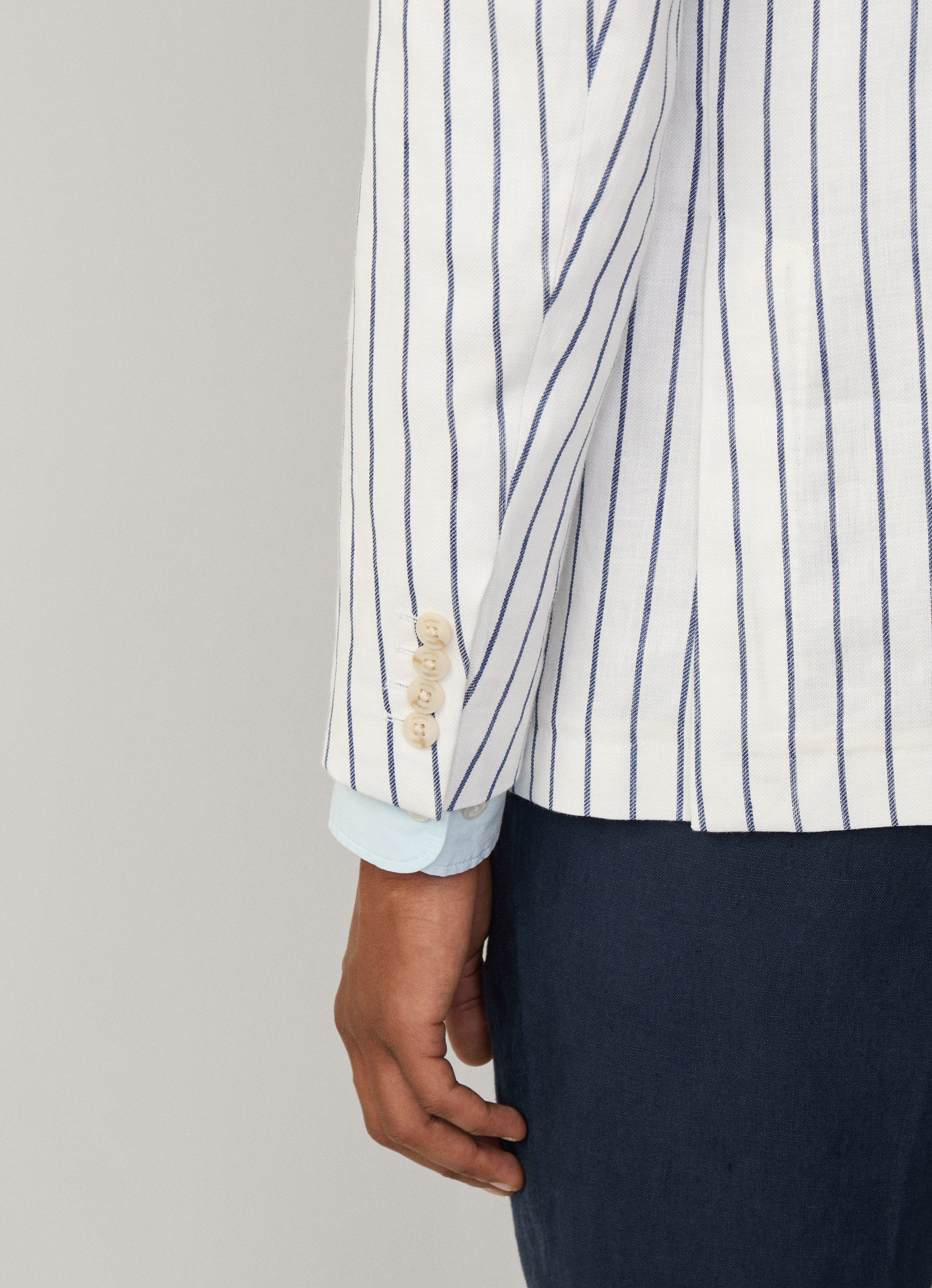 Summer Stripe Jacket Optic White