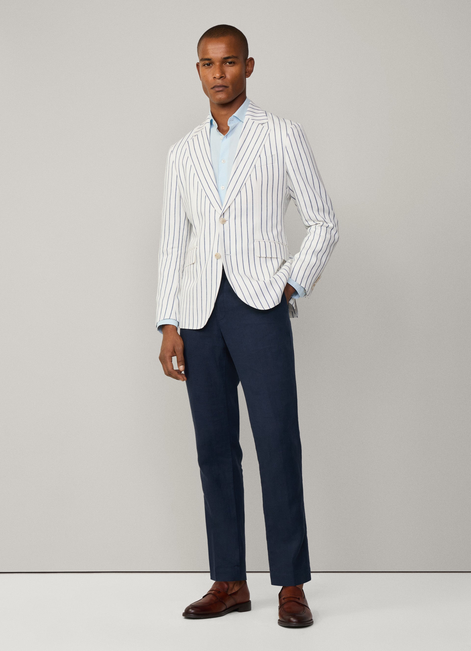 Summer Stripe Jacket Optic White