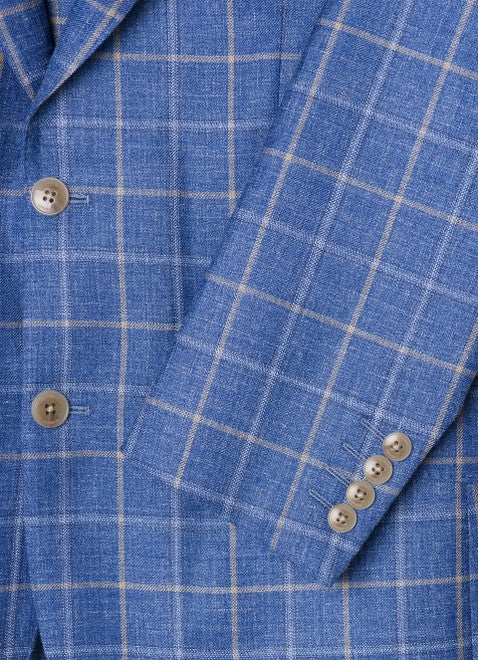 Tattersall Blazer Pacific Blue