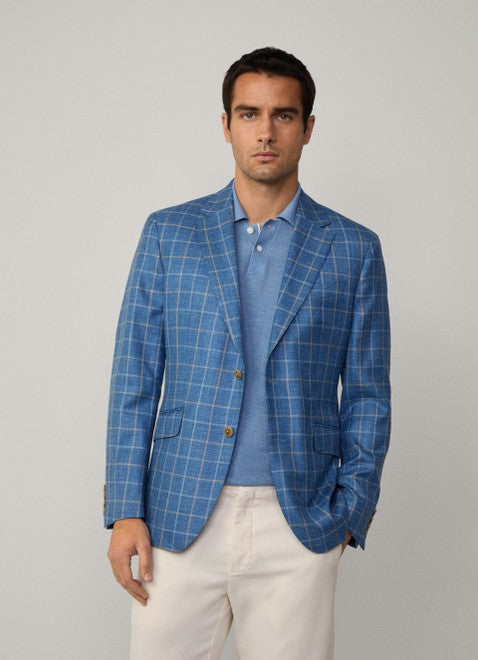 Tattersall Blazer Pacific Blue