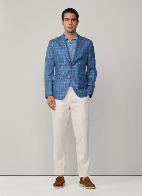 Tattersall Blazer Pacific Blue