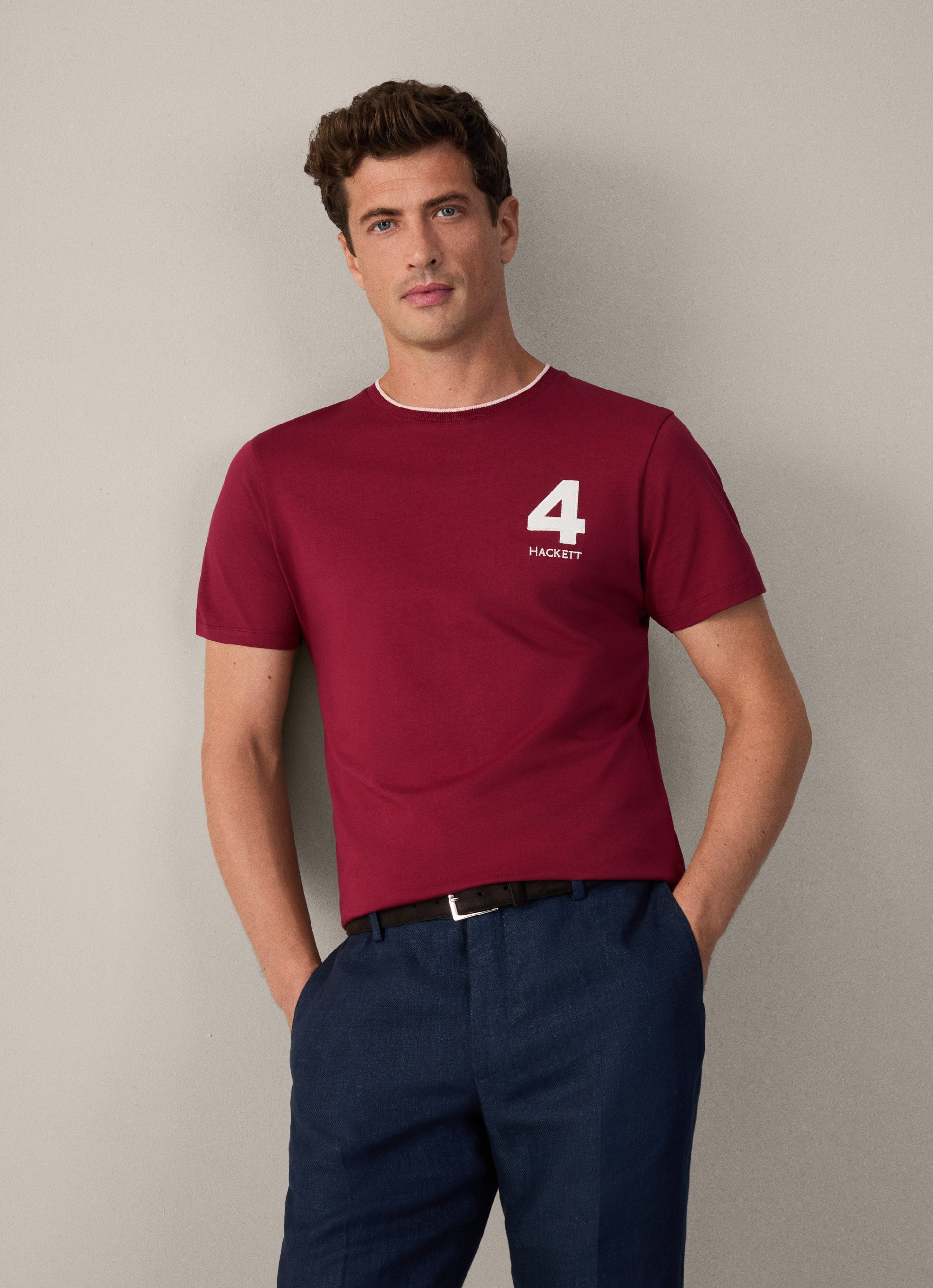 Heritage Number Tee Winter Red