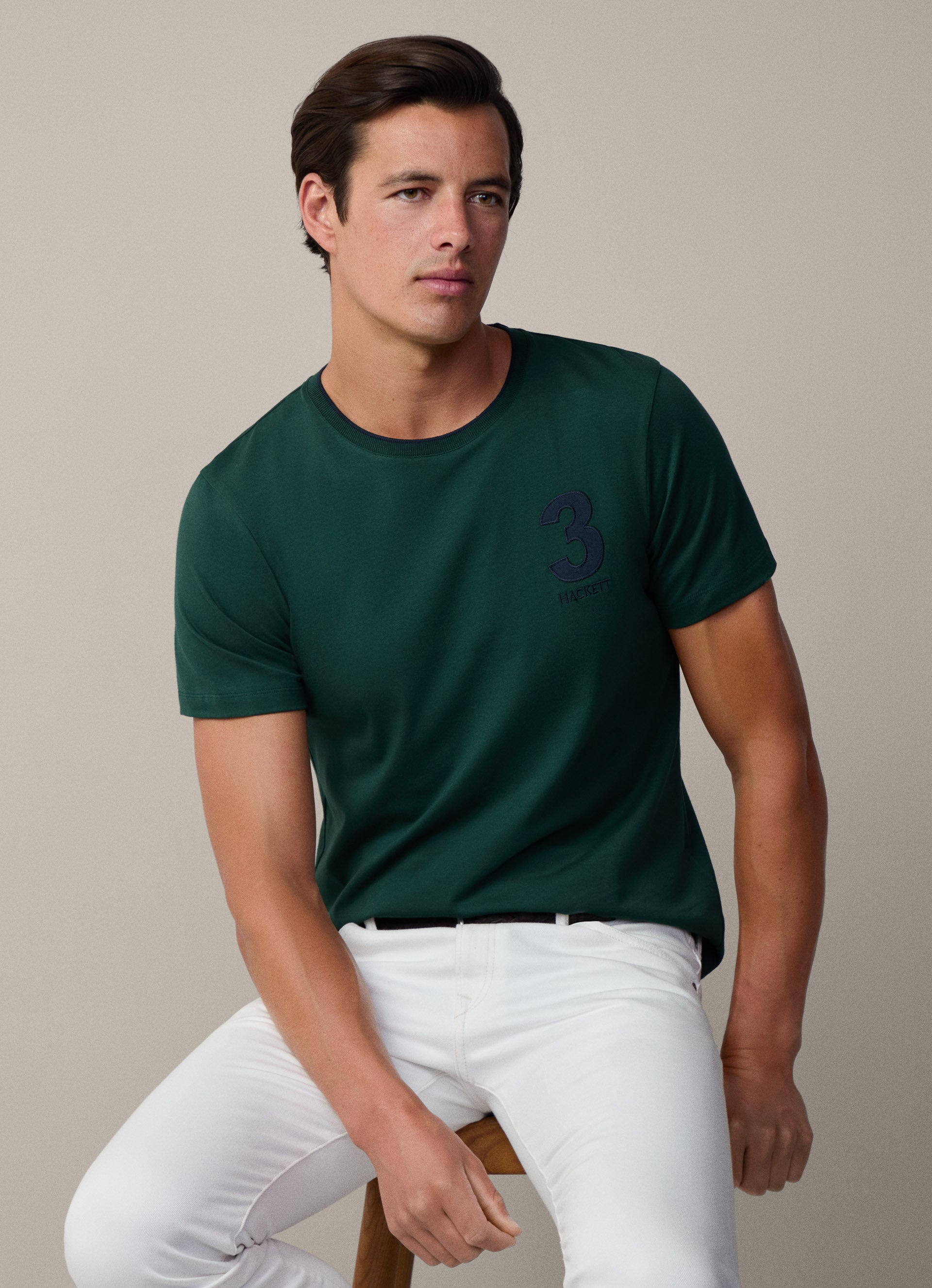 Heritage Number Tee Forest Night Green