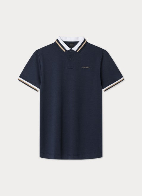 Resort Collar Polo Shirt Navy