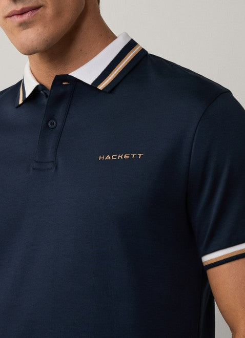 Resort Collar Polo Shirt Navy