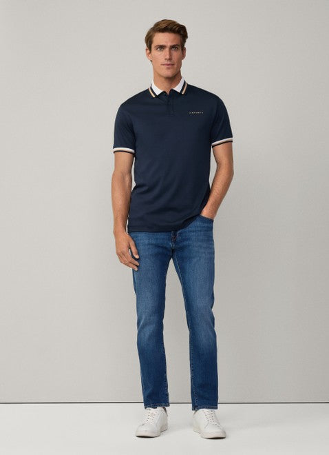 Resort Collar Polo Shirt Navy