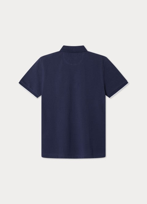 Heritage Number Polo Ink Blue