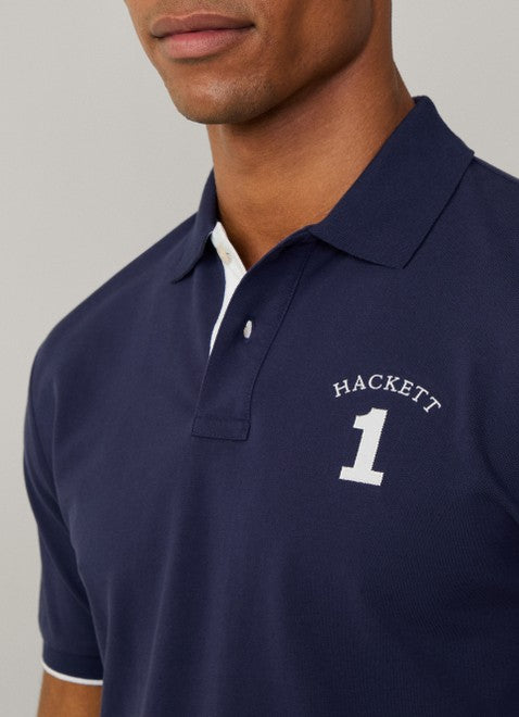 Heritage Number Polo Ink Blue