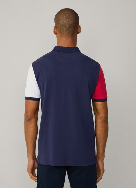Heritage Hackett Multi Polo Shirt Ink Blue
