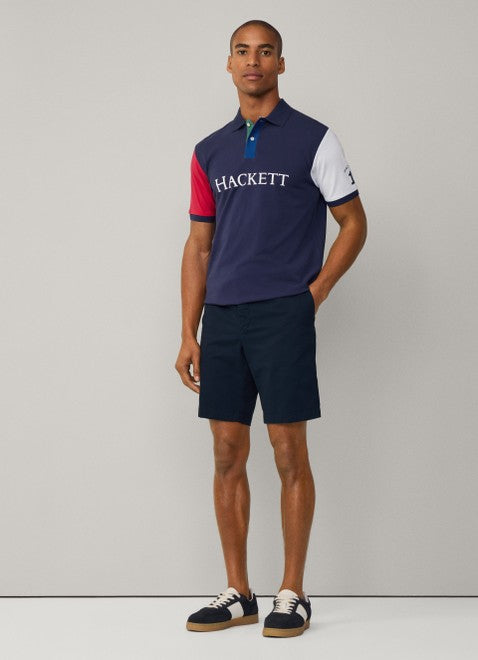 Heritage Hackett Multi Polo Shirt Ink Blue