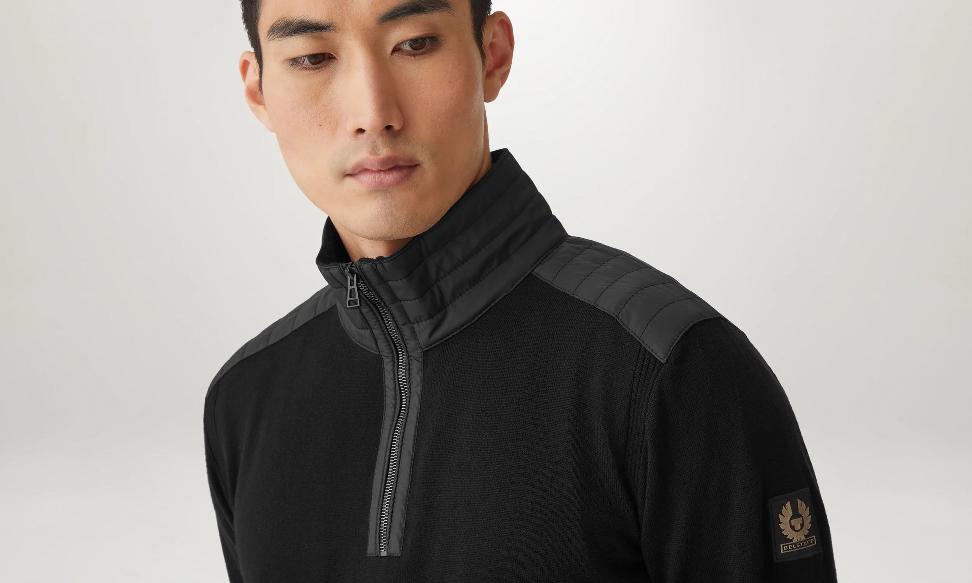 Kilmington Quarter Zip Jumper Black