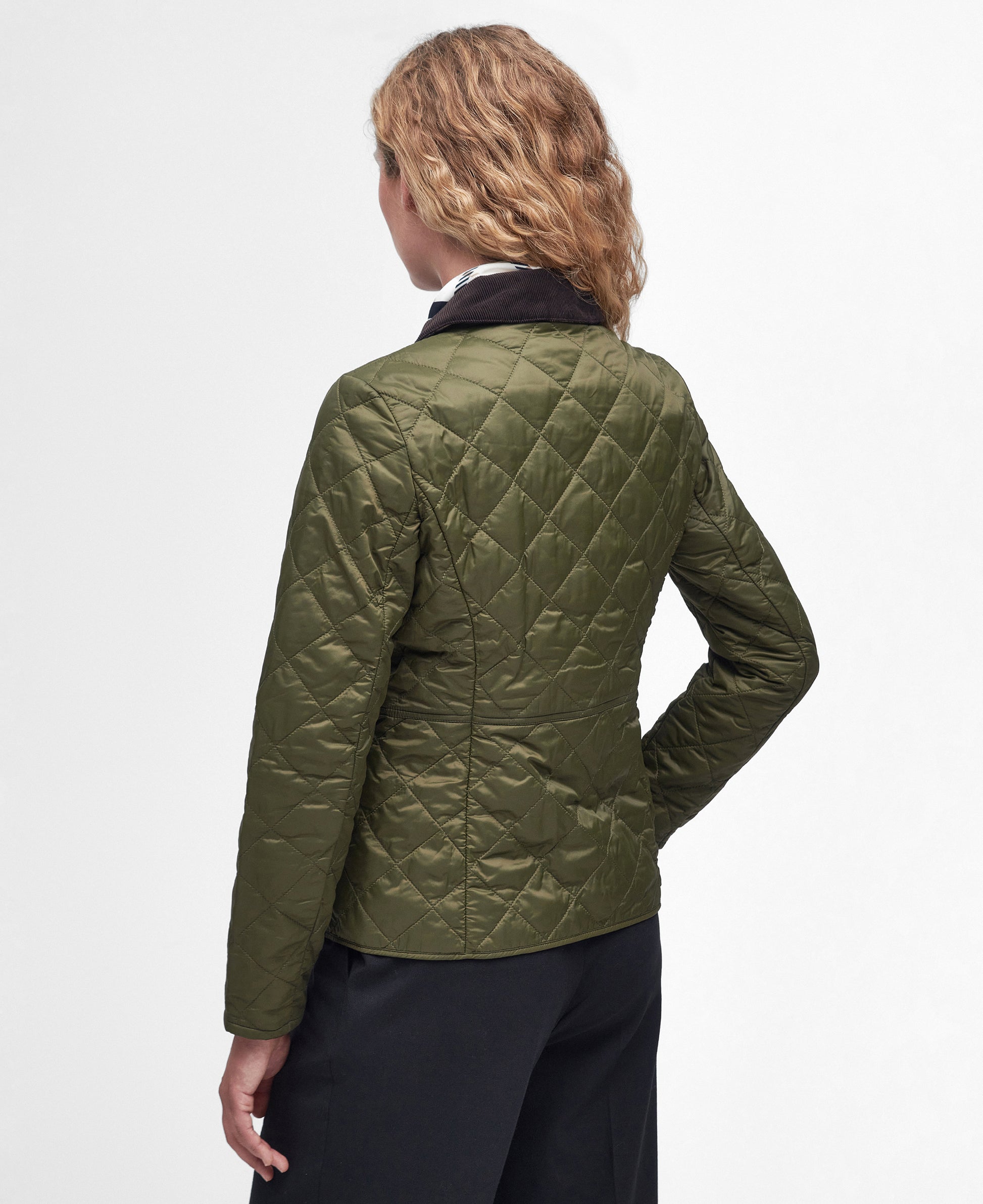 Women's Deveron Quilt Olive / Pale Pink