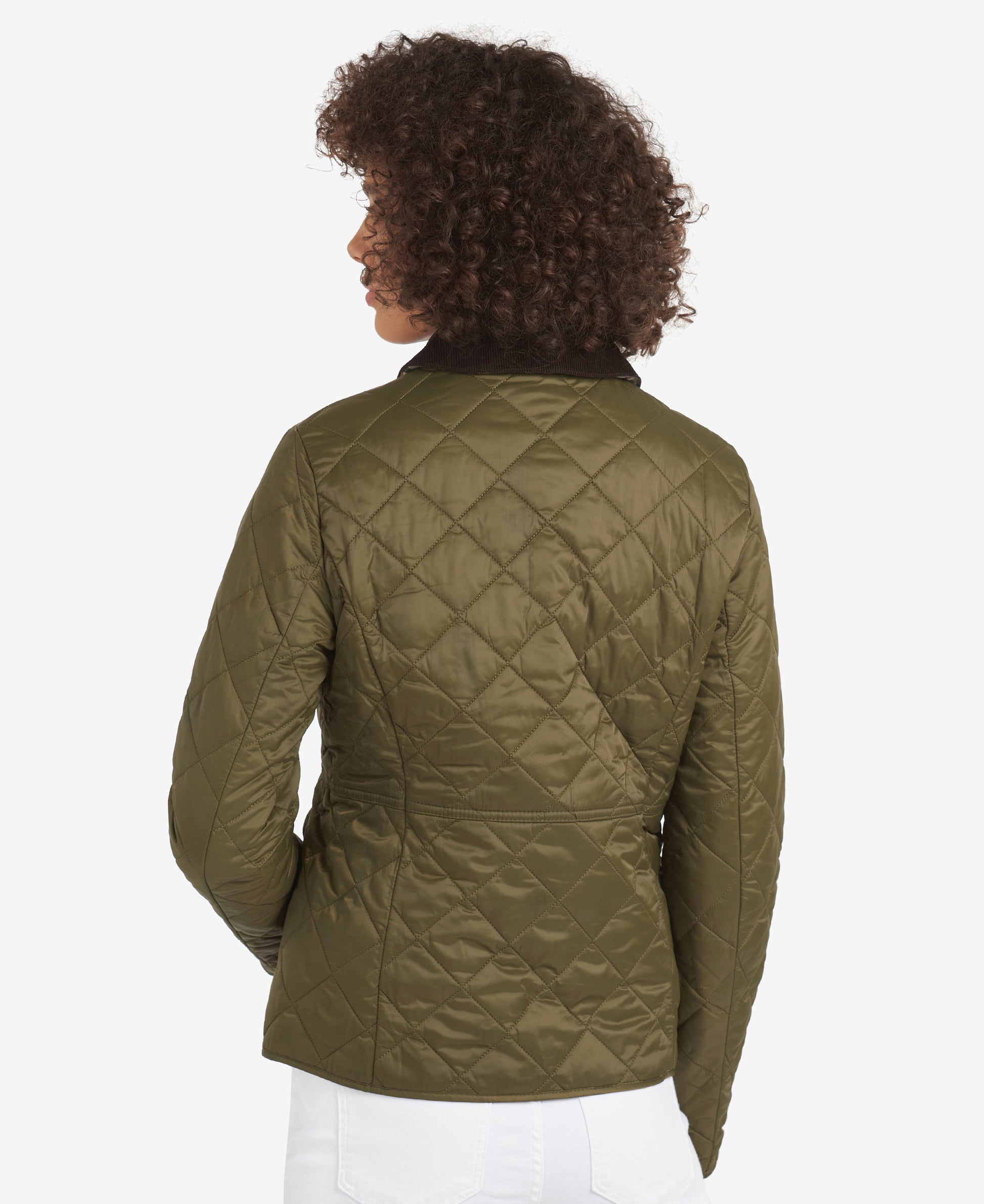 Women's Deveron Quilt Olive / Pale Pink