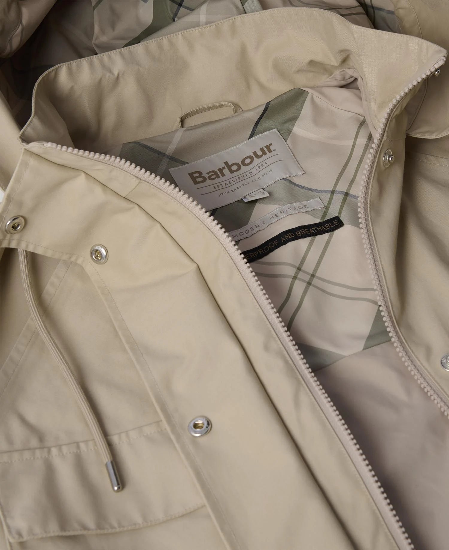 Khai Waterproof Jacket Stone