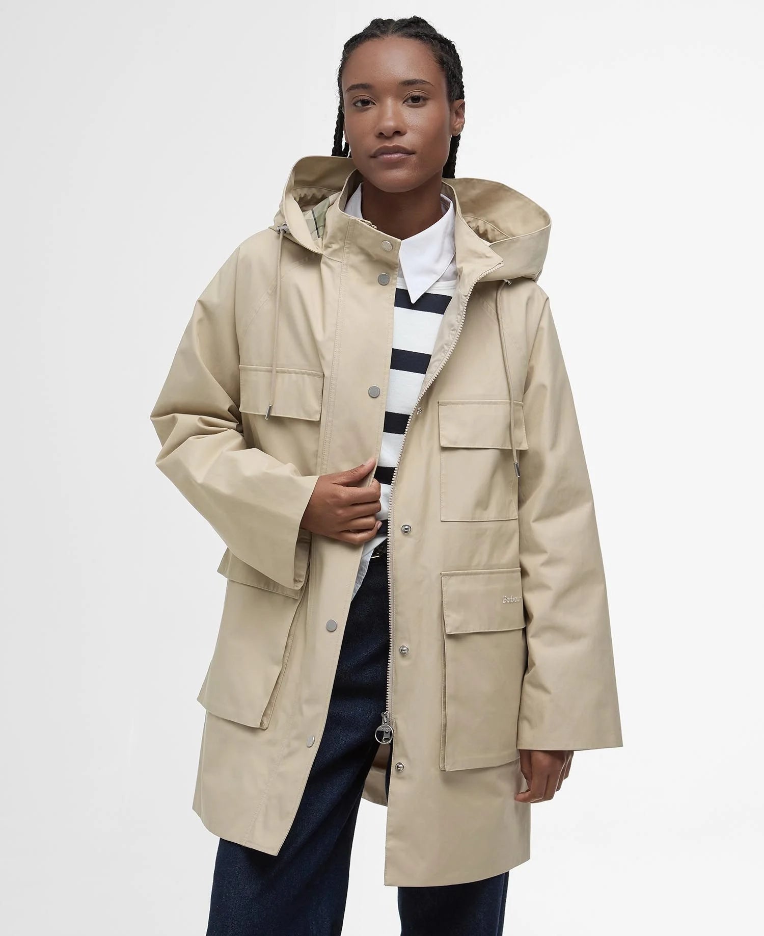 Khai Waterproof Jacket Stone
