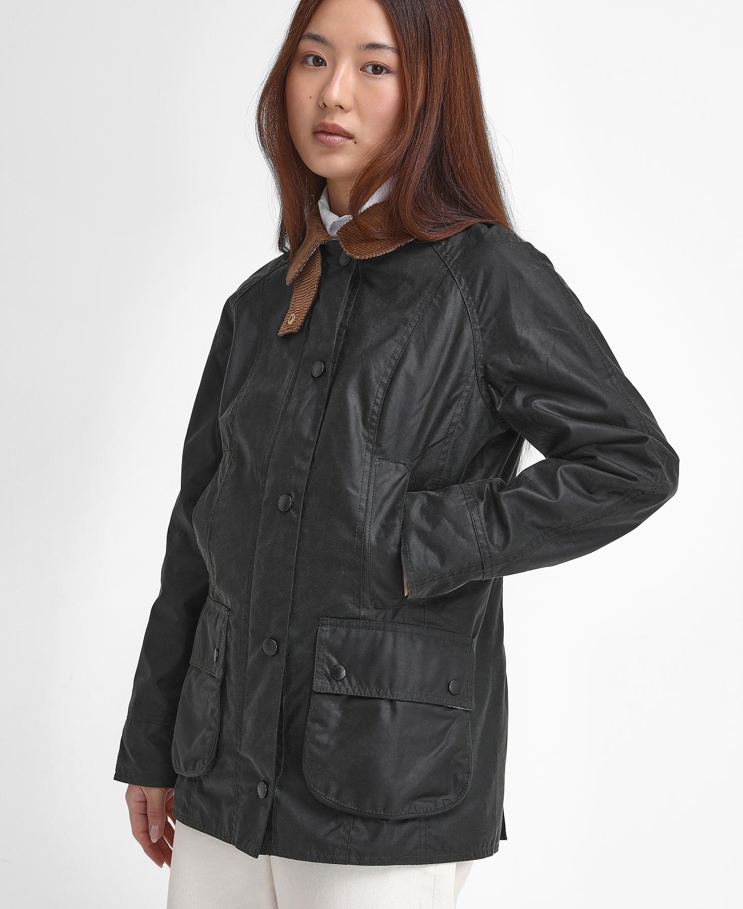 130 Beadnell Wax Jacket Sage / Dress Tartan